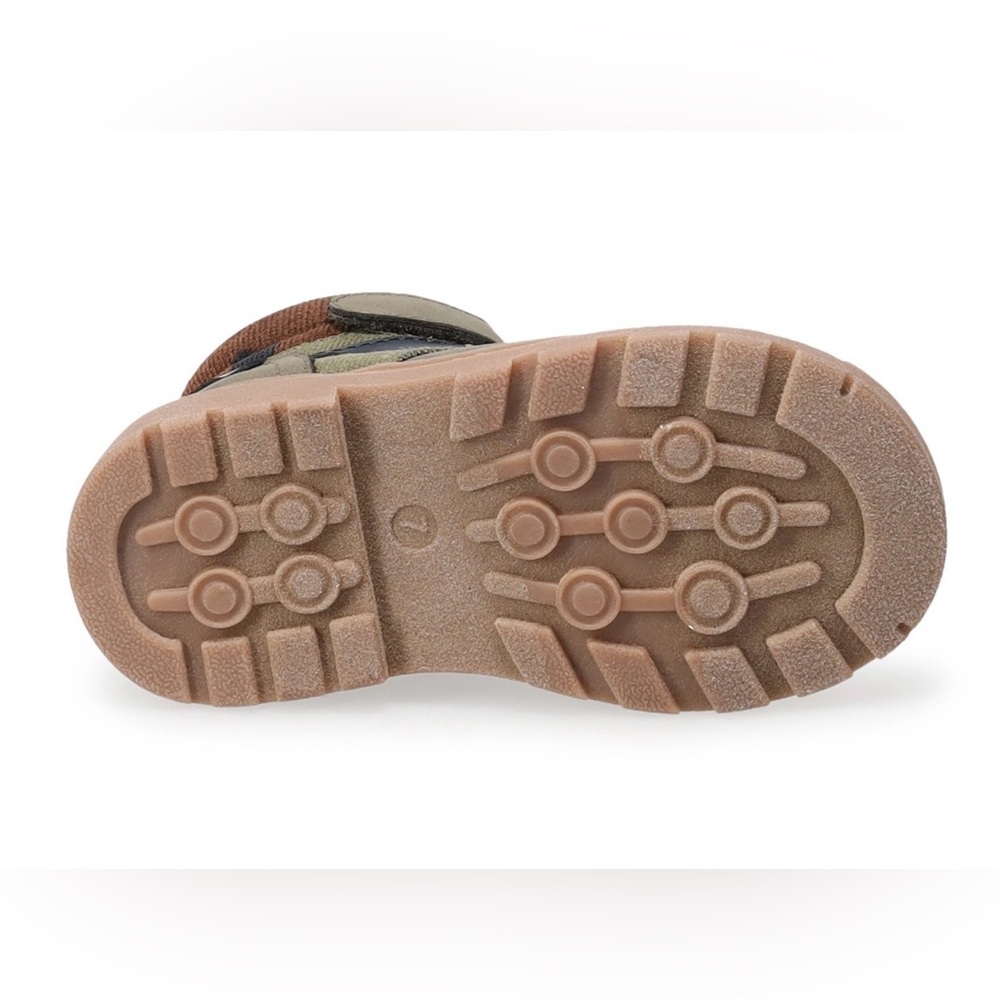 Jumping Beans Olive and Tan Kids Boots Size 11 - Picture 4 of 12